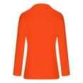thumbnail image 6 of Lovskoo 2024 Womens Casual Blazers Open Front Crop Blazer Jacket Business Attire Solid Long Sleeve Suit Lapel Collar Slim Cardigan Coat Orange, 6 of 8