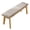 Natural_With cushion, variant on Wood Entryway Bench Foot Stool Ottoman Footrest For Couch Farmhouse Shoe Rack Indoor Accent Seating Bench For Foyer Entrance Hallway Dining Living Room