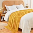 thumbnail image 5 of Christmas Knitted Throw Blanket for Couch Boho Textured Cozy Woven Blanket with Tassels for Sofa Chair Bed Living Room Acrylic Pattern 127*180cm, 5 of 5