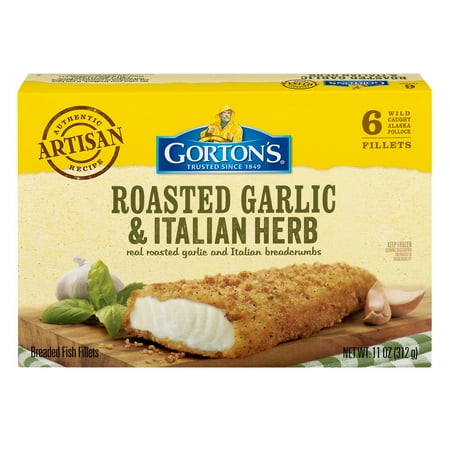 Gorton's Roasted Garlic & Italian Herb Fish Fillets, 11 oz., 6 ct