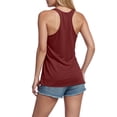 thumbnail image 5 of UngA 250 Anniversary USA Tank Tops 250th Independence Day American Flag Shirt 250 Years 4th of July Sleeveless Womens T Shirts (Wine,L), 5 of 8