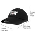 thumbnail image 3 of DALIX Baseball Mom Women's Ball Cap Dad Hat for Women in Black, 3 of 7