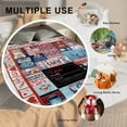 thumbnail image 3 of Nurse Blanket Flannel Throw Gift for Women Girlfriend Mother for All Seasons Super Soft Lightweight Comfortable Vintage Bed Sofa Couch Foldable Unisex 150x200 Red 60x80, 3 of 6