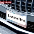 thumbnail image 4 of 2Packs License Plate Frames with Gradient Geometric Abstract Pattern Includes Screws & Caps Full Accessories Included Size 6.3x12.2inch(16x31cm), 4 of 8
