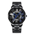 thumbnail image 1 of WREESH Montre Mode Homme MEIBO Horloge en Acier Inoxydable Décontractée Poignet Cristal Bijoux, 1 of 1