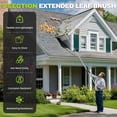 thumbnail image 2 of Dreizack Leaf Roof Brush with Gloves, 21 FT Extendable Roof Cleaning Brush Tool, Lightweight Aluminum Roof Rake Remove Leaves for Shingles, Corrugated, Solar Panel, 2 of 8