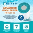 thumbnail image 2 of Hurricane 2 Pack HF4607-02 Advanced Pool and Spa Filter Cartridge Replacement, 2 of 5