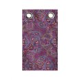 thumbnail image 1 of Purple Hippie Hanging Pocket Organizer, Illustration of Colorful Paisley Design Traditional Vibes, Printed Polyester Storage Bag with Pockets, 9" x 16", Purple and Multicolor, 1 of 2
