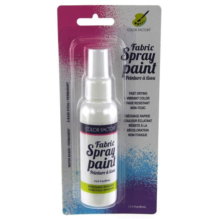 Fabric Color Spray Paint, 59mL, 5-inch, White - Walmart.com - Walmart.com