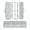 Cute Various Colors Popsicles, variant on Plastic Pencil Box Large Capacity Pencil Boxes Clear Boxes with Snap-Tight Lid Stylish Office Supplies Storage Organizer Box Ice Cream Cones and Shooting Stars