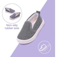 thumbnail image 4 of Yazi Toddler Canvas Sneakers for Girls Boys Casual Slip-on Loafers Shoes Flats for Little Kids, 4 of 12
