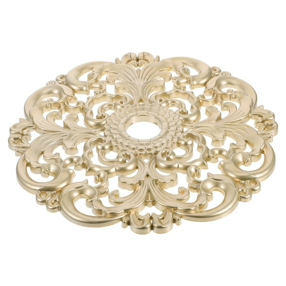 Masteelf European Gypsum Style Plastic Ceiling Medallion Decorative Ceiling Light Medallion for Home Lighting and Ceiling Fans Decorative Ceiling Medallion