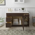 thumbnail image 3 of 48 in. W x 21 in. D x 32.5 in. H Bath Vanity Cabinet without Top in Brown, 3 of 5