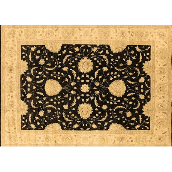 Ahgly Company Indoor Rectangle Oriental Brown Traditional Area Rugs, 2' x 5'