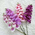 thumbnail image 1 of Trayknick Decorative Artificial Flower Nice-looking Realistic Fake Phalaenopsis Orchid Plants Home Decor Beige, 1 of 13