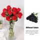 thumbnail image 3 of Wosthever 10 UNIDS Flores Artificiales Seda Ligero Realista Ramo de Rosas de Tallo Largo Arreglo Boda Fiesta Regalo Decoraciones Decoración Negro Wosthever HA084444-02, 3 of 6