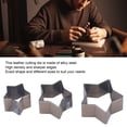 thumbnail image 4 of Leather Punching Dies Set, Leather Cutting  Alloy Steel 3Pcs  for Jewelry Making, 4 of 8