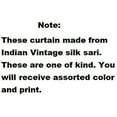 thumbnail image 4 of Indian Silk sari Blend Home Decor Patchwork Light Filtering Curtain Door Window Drape Curtains 84” inches (Purple) Panels, 4 of 4