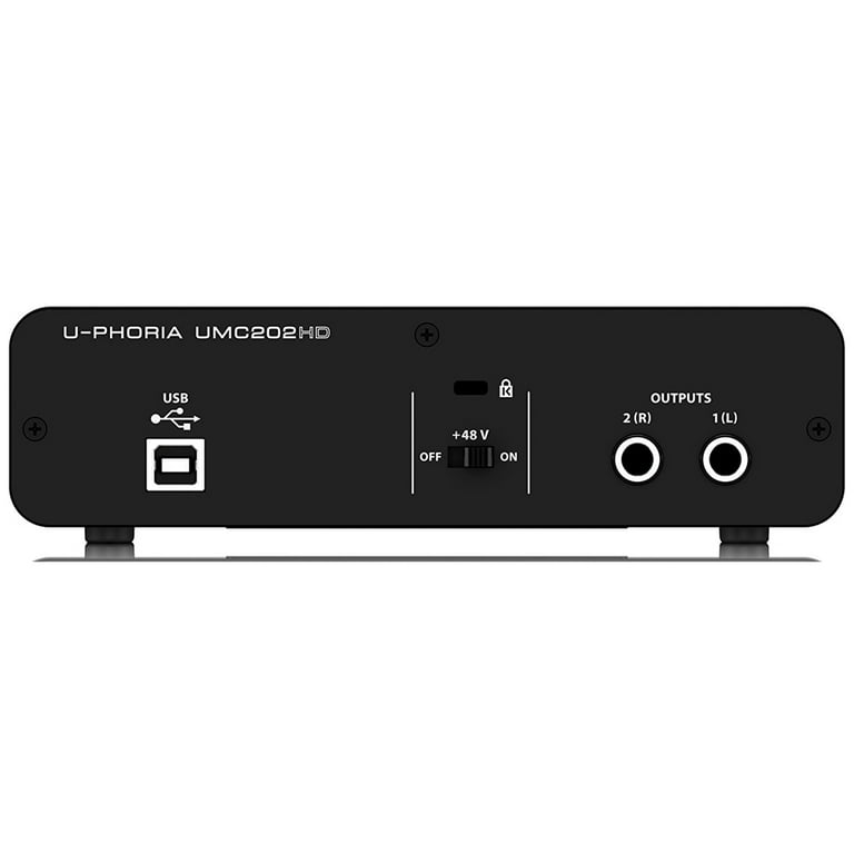 BEHRINGER U-PHORIA UMC202HD Audiophile 2x2 Sound Audio