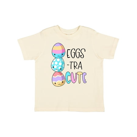 

Inktastic Eggs-tra Cute Fun Easter Eggs Gift Toddler Boy or Toddler Girl T-Shirt
