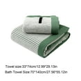 thumbnail image 3 of chaungfeng Thickened Cotton Bath Towels Set of 2,Striped Soft Absorbent Quick Dry Shower Towel Large Bathroom Towels for Both Decoration and Daily Usage, 3 of 6