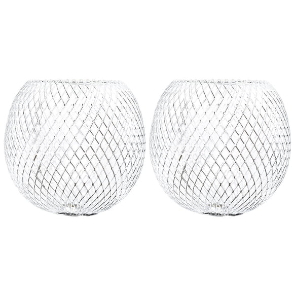 Greenadscape 2Ud Cubiertas Metálicas Para Lámparas Colgantes Estilo Malla Para Ambiente Acogedor