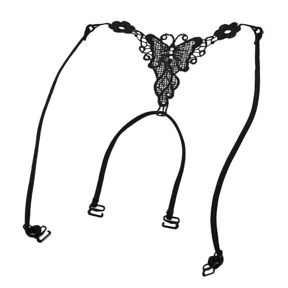 INSPIRE CHIC Women's Stretchy Butterfly Cross Back Bra Shoulder Strap