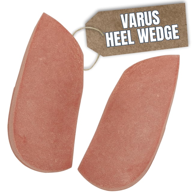 Cuñas para talón Boxum Ski Varus de goma roja firme, talla grande