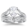 thumbnail image 2 of LaRaso & Co His Her Wedding Ring Set Sterling Silver Wedding Bands Men Women, 2 of 7