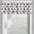 thumbnail image 2 of Ambesonne Colorful Window Valance, Funny Shelled Vivid Snails, 54" X 18", Multicolor, 2 of 5