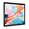 thumbnail image 2 of Designart "Paint Storm in Blue and Pink III" Abstract Framed Wall Art Decor - Modern Pink Abstract Fractal Hallway Framed Wall Art Decor, 2 of 6