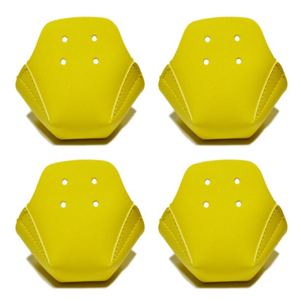 Greeniant Paquete de 4 protectores de rodillos de cuero para puntera de patín, protectores de entrenamiento de patinaje para deportes al aire libre patinar Amarillo Greeniant OD022359-03