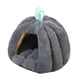thumbnail image 2 of Casa para gatos, cama tipo canasta, cálida y acogedora para dormir con diseño semicerrado para Gris oscuro, 2 of 9