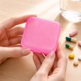 thumbnail image 6 of Pill Organizer 4 Compartment Pink Portable for Travel and Daily Use, 6 of 7