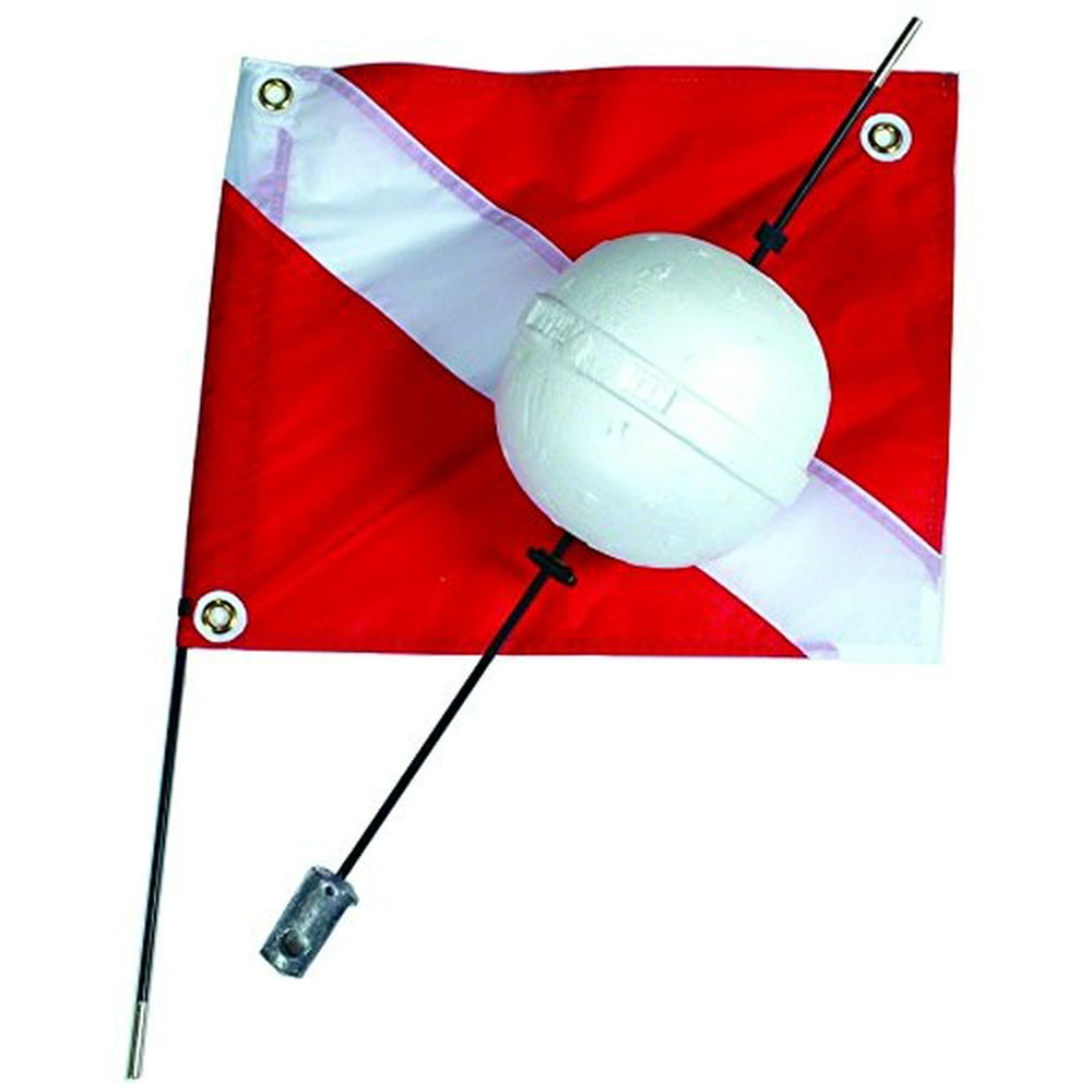 Marine Sports Dive Flag, Red and White