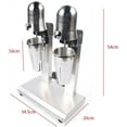 thumbnail image 7 of Double Head Milkshake Maker Machine, 560W Drink Mixer Milkshake Mixer with 2 Stainless Steel Cups,2-Speed Adjustable  Milkshake Machine for Malted Milk, Soft Ice Cream, 7 of 7
