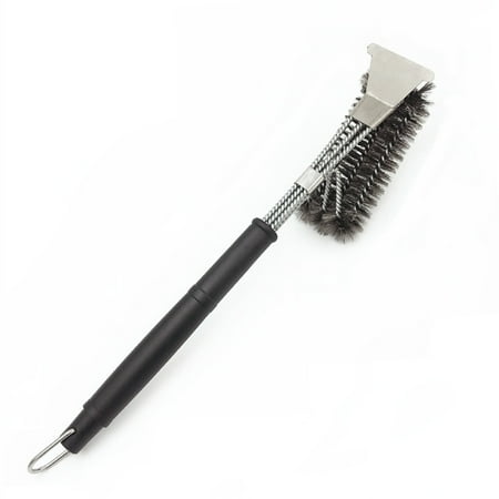 

Thinsont 18 BBQ Stainless Wire Bristles Grillers Brush Rugged Cleaning Brush