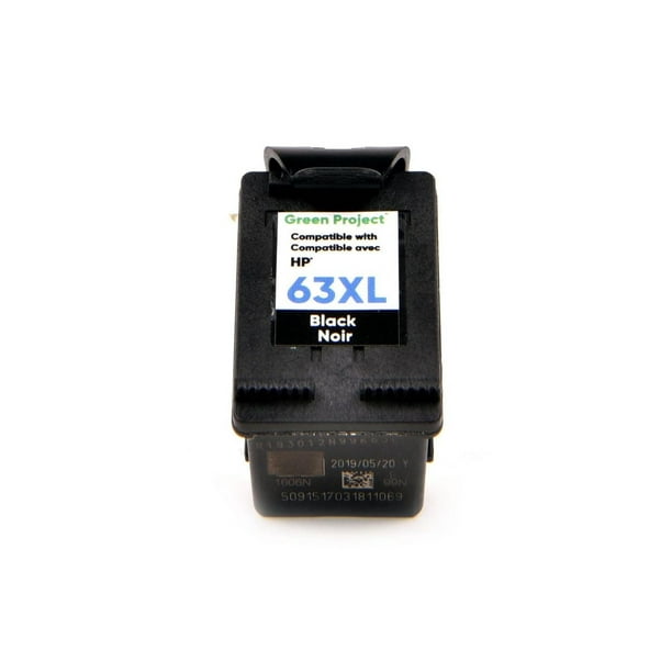 Green Project HP 63 XL Black Remanufactured Ink Cartridge, (H
