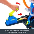 thumbnail image 4 of Hot Wheels Mega Loop Garage Playset with 1 Die-Cast Toy Car & 1 Toy Helicopter in 1:64 Scale, 4 of 7