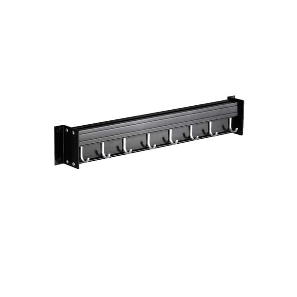 Moyic Estante de cocina montado en la pared, soporte para sartenes, espátula, cuchara, percha para cuchara, hogar, Bar, restaurante, café, punzón, Organizadores de utensilios de cocina Negro 50cm Moyic HA067348-07
