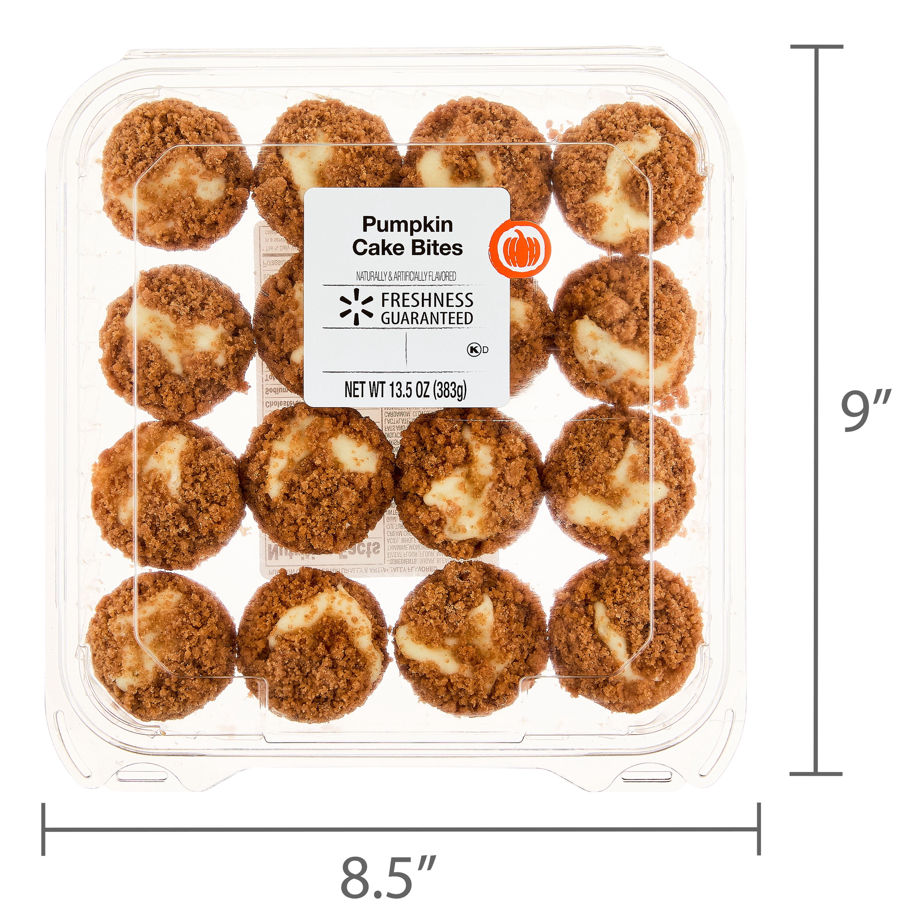Freshness Guaranteed Pumpkin Cake Bites, 13.5 oz, 16 Count