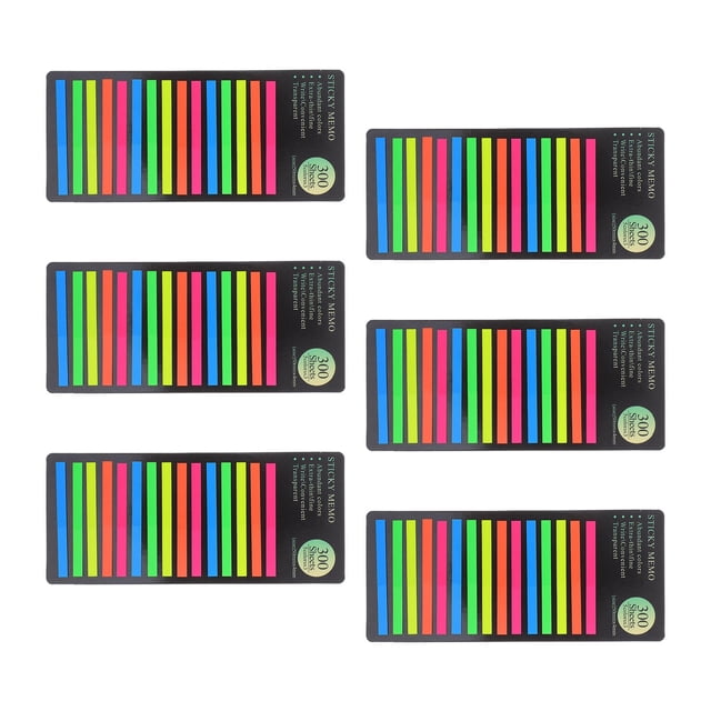 unbranded 1800Ud Marcadores Transparentes Multi Para Cuadernos Y Libros Anotación Oficina