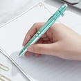 thumbnail image 4 of Retractable Erasable Gel Pens, 0.5mm Point Smooth Writing Erasable Ink Pens For Note Taking Marking Planner Puzzles, 3ml (Green, 14*1CM), 4 of 7