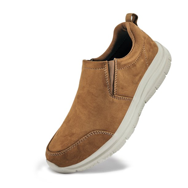 TIOSEBON Men's Light Comfortable Slip On Casual Shoes Yellow US10