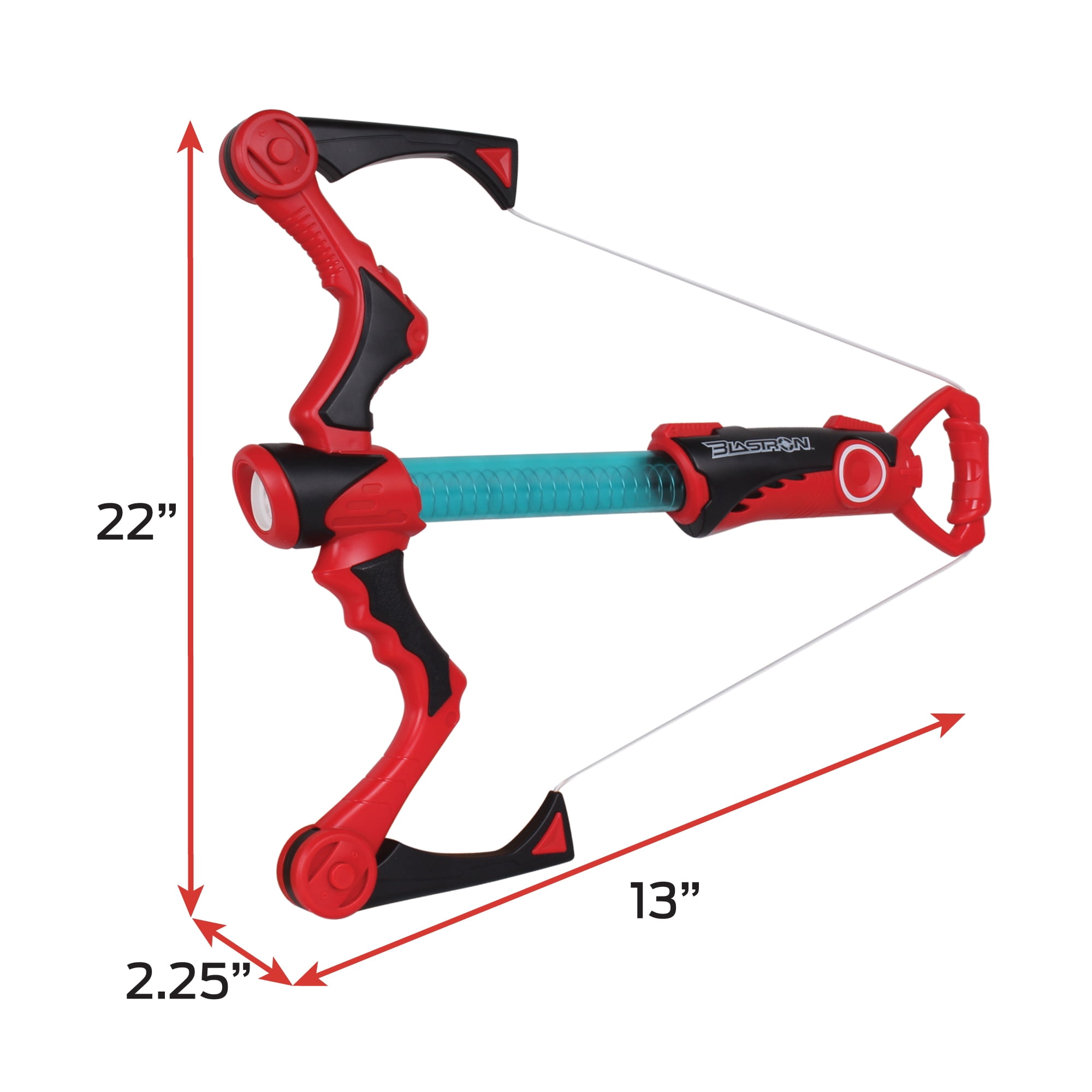NKOK Blastron CannonBall Blaster: Compound Bow -  22"L 3844, Includes 12 Lightweight Foam Balls, Toy Shoots Up To 20 Feet, Children’s Blaster, Pump Action & Sight, For Kids Ages 6+
