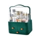 thumbnail image 5 of Organizador de escritorio con cajón Organizador de almacenamiento de maquillaje Cajones de almacenamiento Estuche de maquillaje Verde, 5 of 7