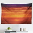 thumbnail image 1 of Ocean Tapestry, Sunset Sky with Moon and Stars Horizon Scenery Fantasy View Art Print, Fabric Wall Hanging Decor for Bedroom Living Room Dorm, 2 Sizes, Navy Yellow Orange, by Ambesonne, 1 of 1
