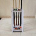 thumbnail image 2 of Solid wood pool cue rack square 8 hole floor standing rod holder for billiard, 2 of 4