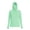 Mint Green, variant on Sun Hoodie with Face Mask for Women Plus Size Long Sleeve Thumb Holes Casual UPF Top Hooded Solid Color Sun Resistant Jacket for Outdoor