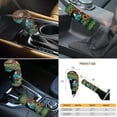 thumbnail image 3 of Renewold American Tribal Highland Cow Sunflower Car Seat Covers Set for Front Rear Seats, with Keychain Headrest Cover Coasters Handbrake Cover Gear Shift Cover Universal Fit, Pack of 11, 3 of 7